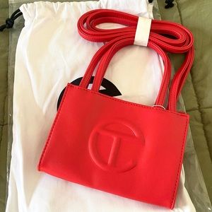 Small red Telfar bag